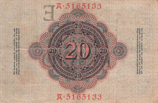 20 Mark 1907 ro.28 E/A